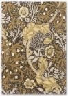 Luxusní vlněný koberec Pure Morris Seaweed Charcoal Mustard